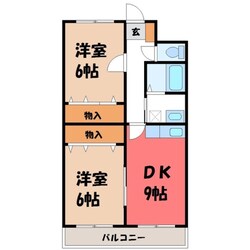 ハイツパルソーの物件間取画像